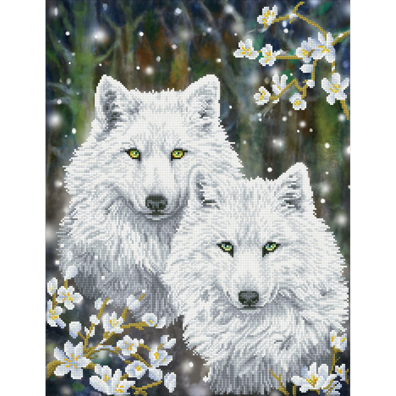 Diamond Dotz Winter Wolves Diamond Painting Kit - Picture 6 of 7