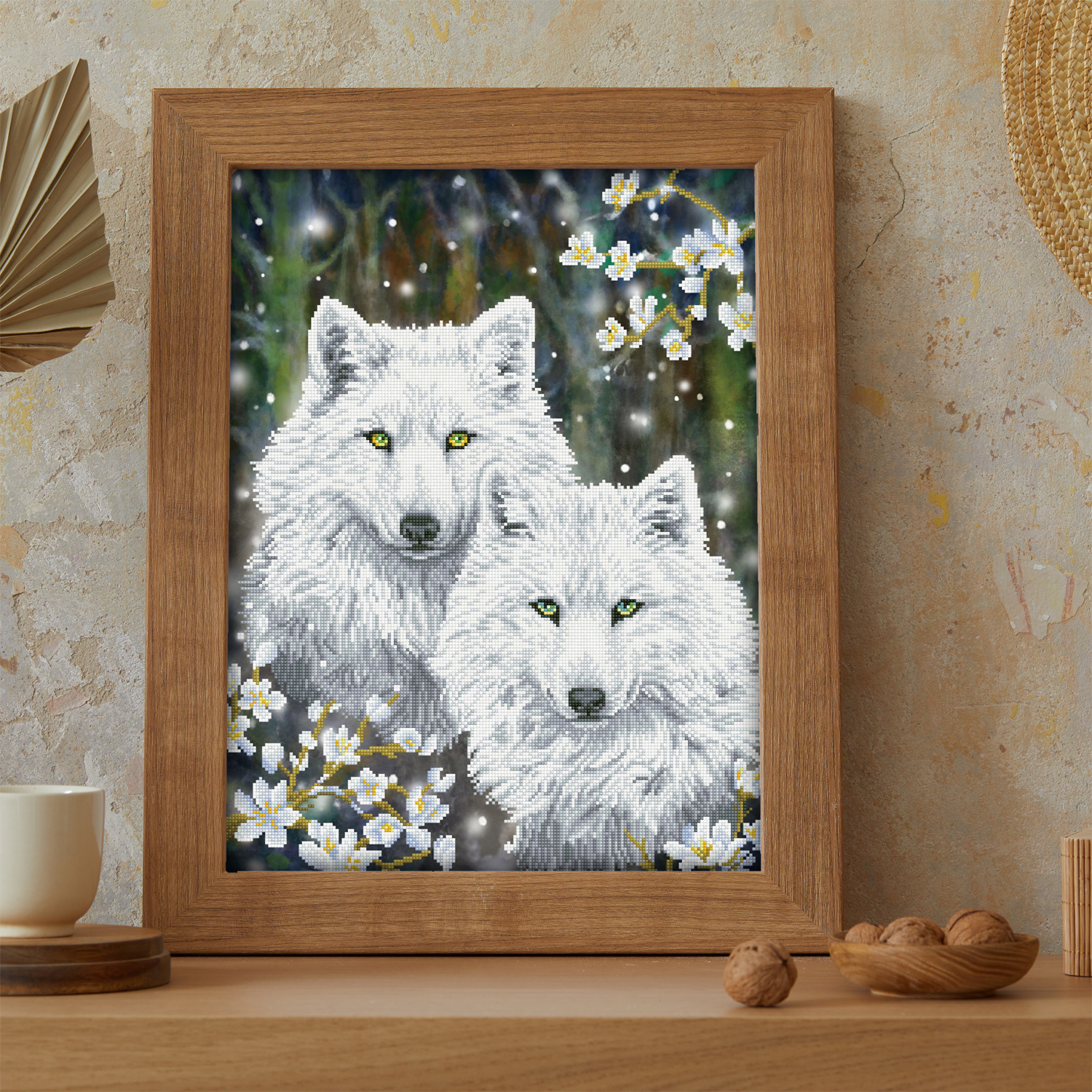 Diamond Dotz Winter Wolves Diamond Painting Kit - Picture 4 of 7